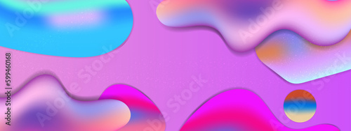 Vector abstract colorful colourful gradient background with fluid shapes