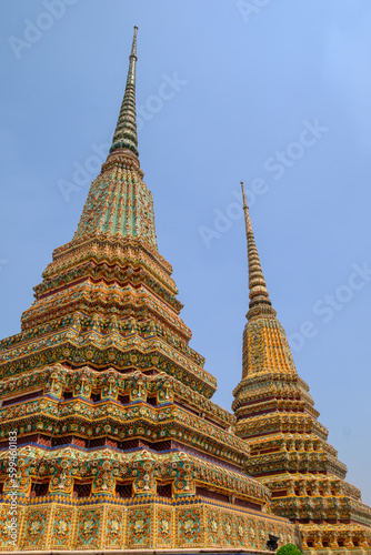 Golden Pagoda of Wat Phra Chetuphon (Wat Pho) in Bangkok, Thailand