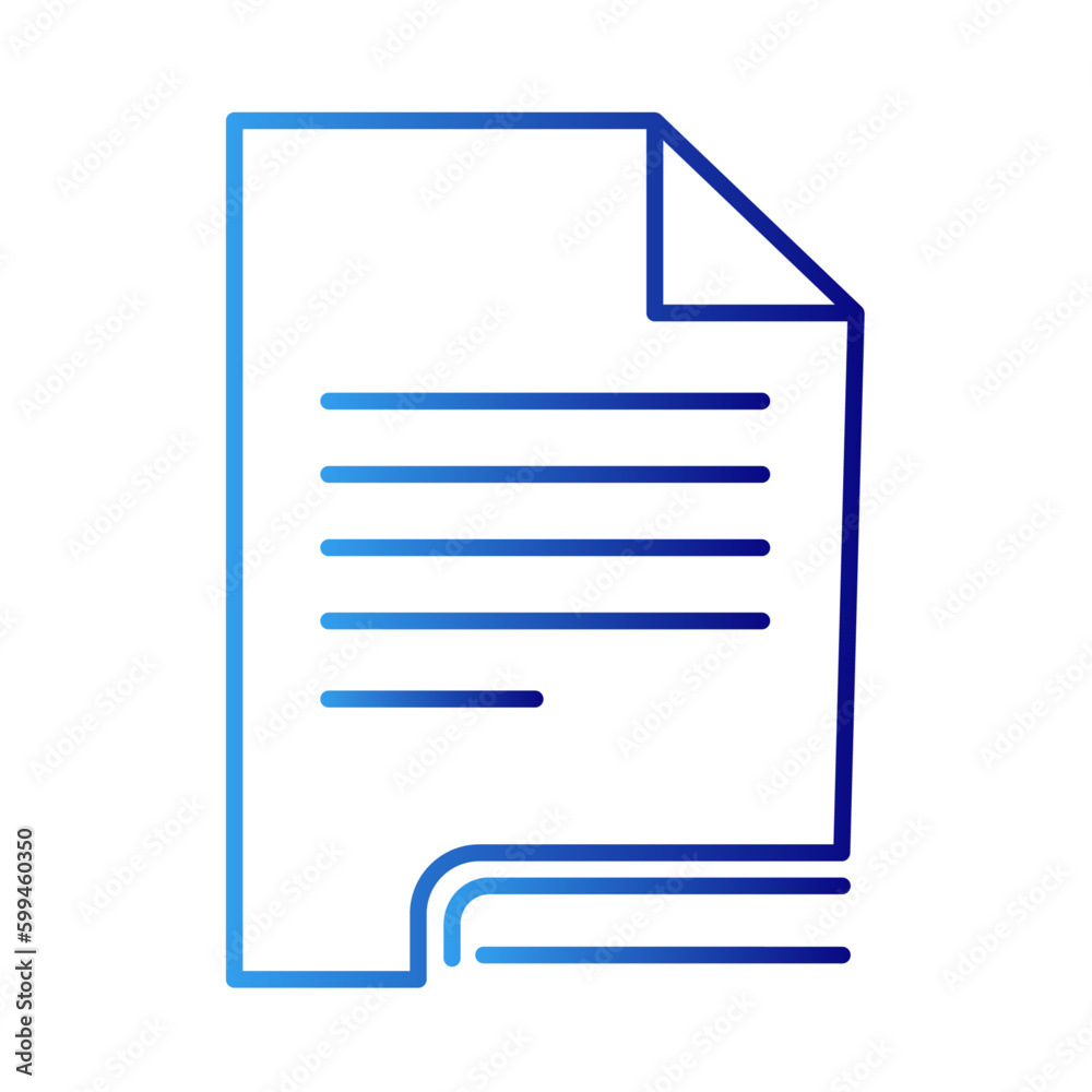 Data business icon with blue gradient outline style. business, database, global, graph, network, chart, internet. Vector Illustration Data business icon with blue gradient outline style. business, database, global, graph, network, chart, internet. Vector Illustration