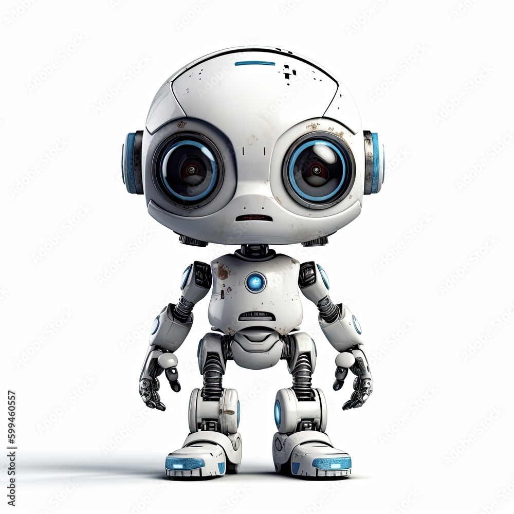 3D rendering of a little robot 3D rendering of a little robot