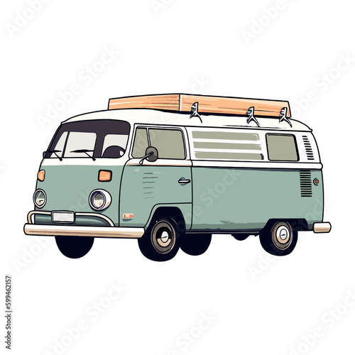 old fashioned van