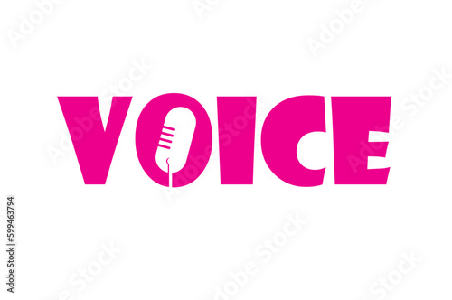 voice logo, voice icons