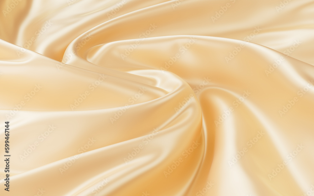 Abstract gold fabric silk texture background, 3d rendering. Abstract gold fabric silk texture background, 3d rendering.