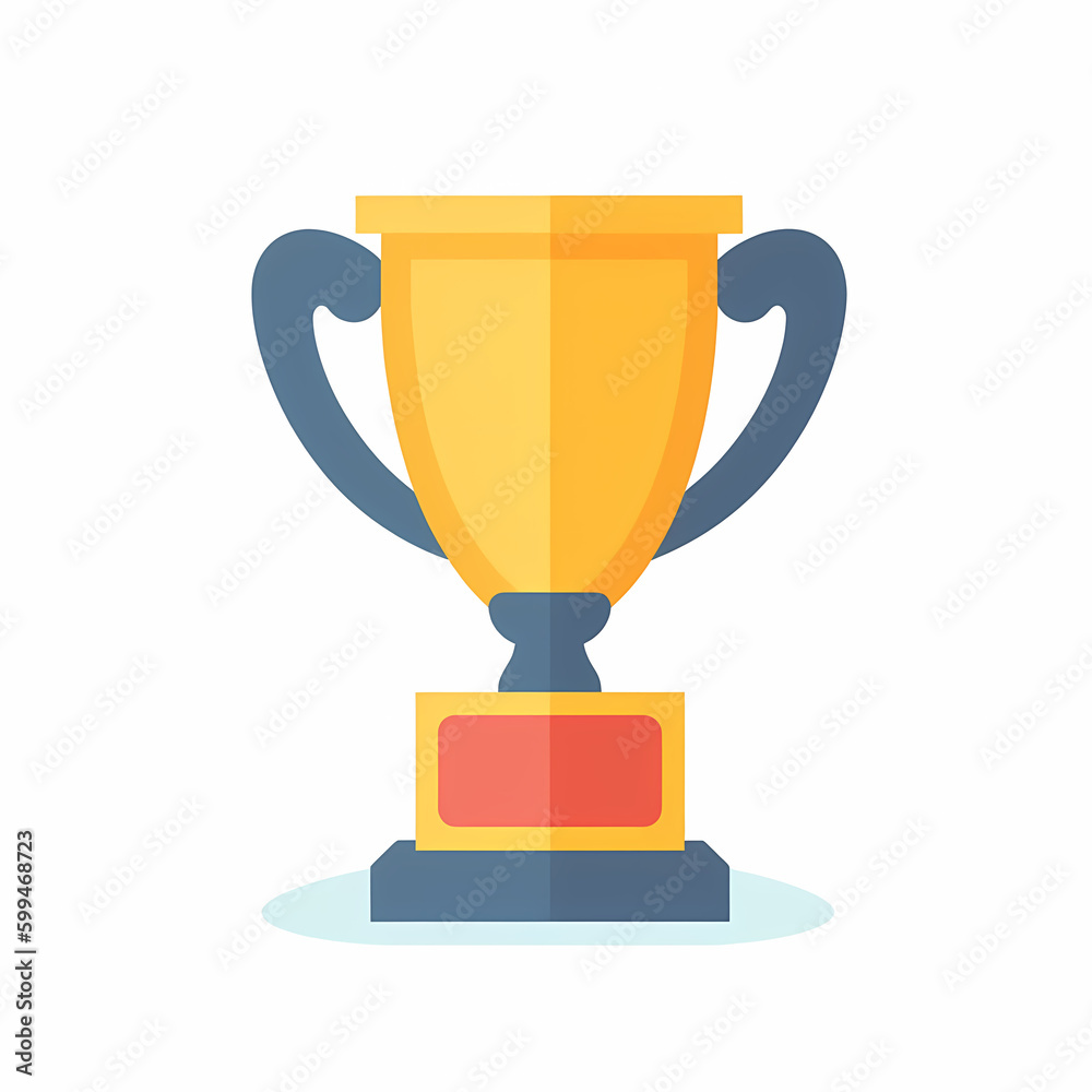 Trophy cartoon. Generative AI Trophy cartoon. Generative AI