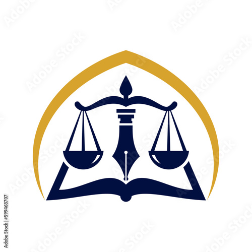 Law practice educational institution logo design.
