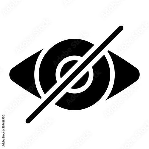 hide glyph icon