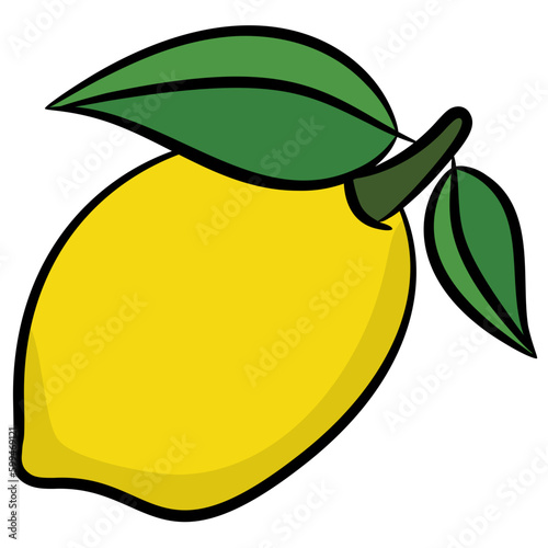 Citrus and sour juicy fruit lemon