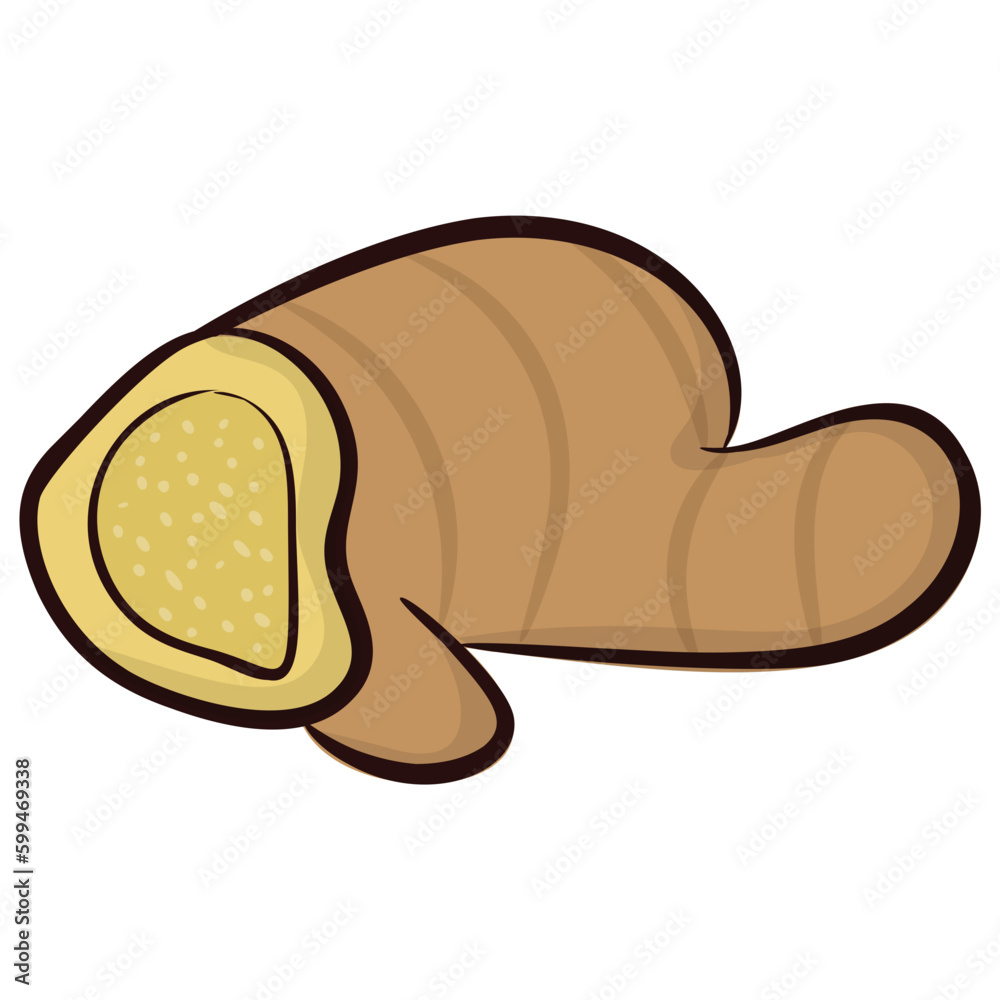 Ginger vegetable, spice icon Ginger vegetable, spice icon