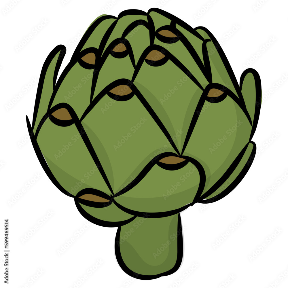 Fototapeta premium Leafy green vegetable icon 