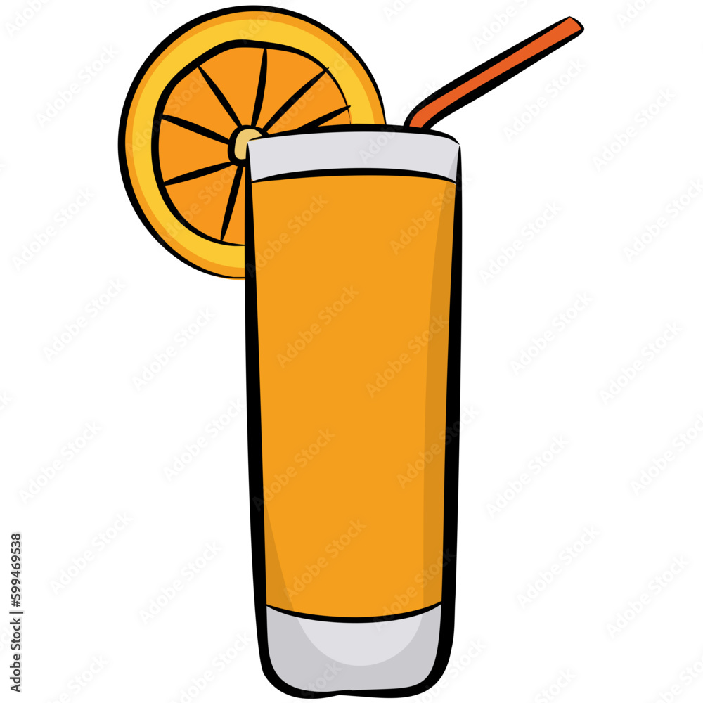 Fruit drink icon design 