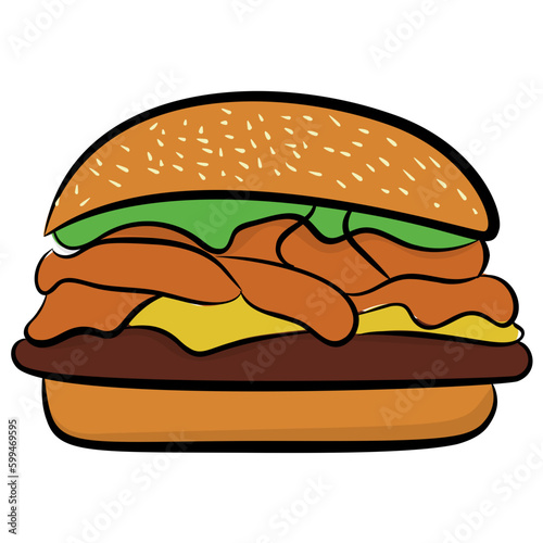 Fast food considered junk item  burger