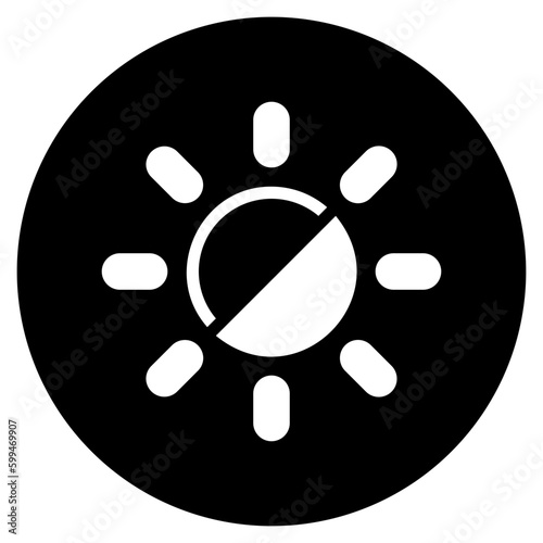 exposure glyph icon
