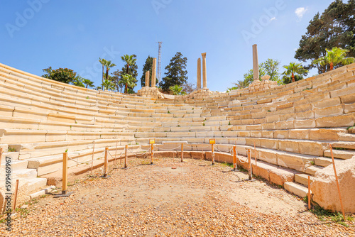 Roman amphitheater from the 2nd - 4th centuries in Alexandria, Egypt