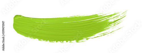 Shiny green brush isolated on transparent background. lime green brush png