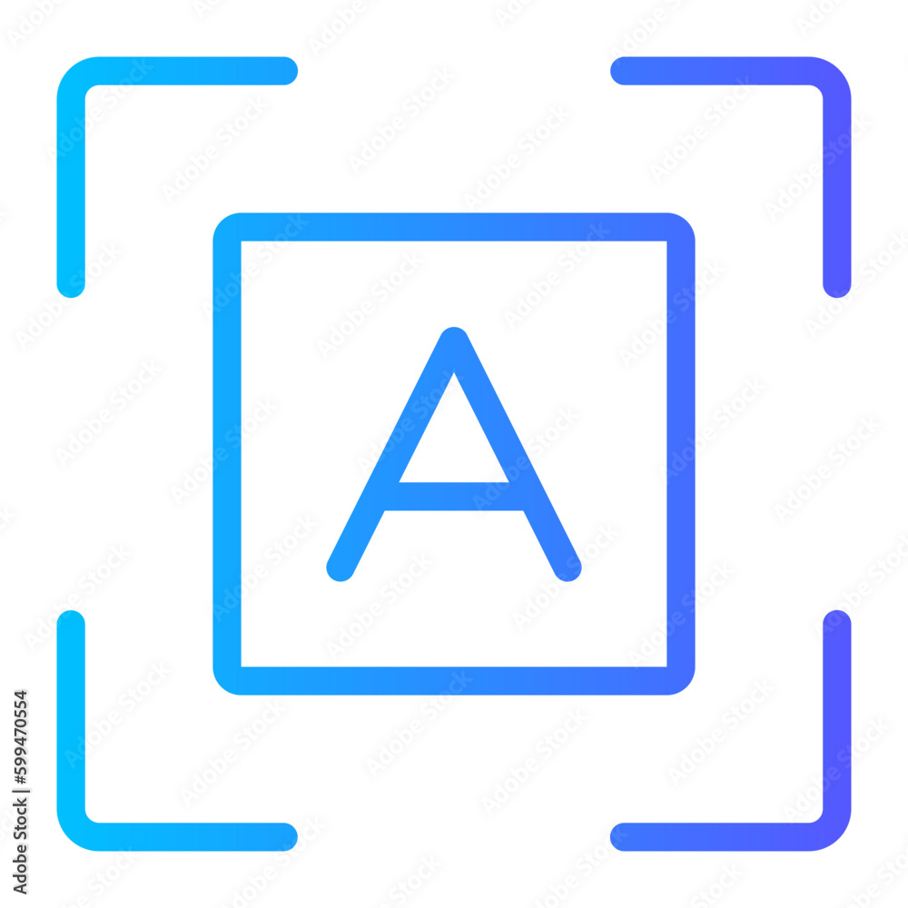 auto focus gradient icon auto focus gradient icon