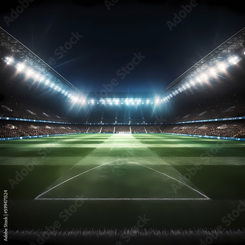 football stadion at night