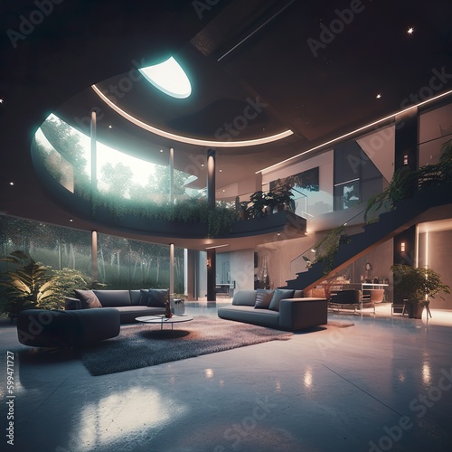 Mansion interior with natural lighting  © nick