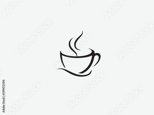 coffee cup icon make with vector