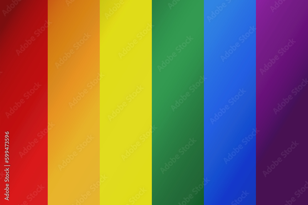 LGBTQ rainbow flag with vertical color column LGBTQ rainbow flag with vertical color column