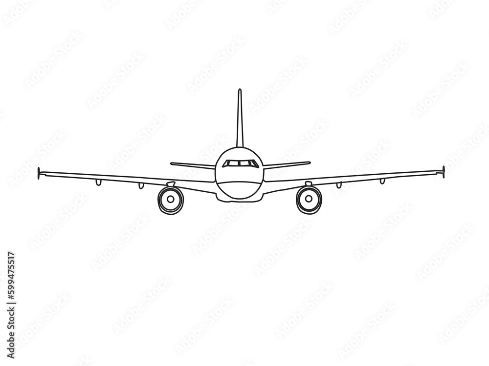 airplane make with vector