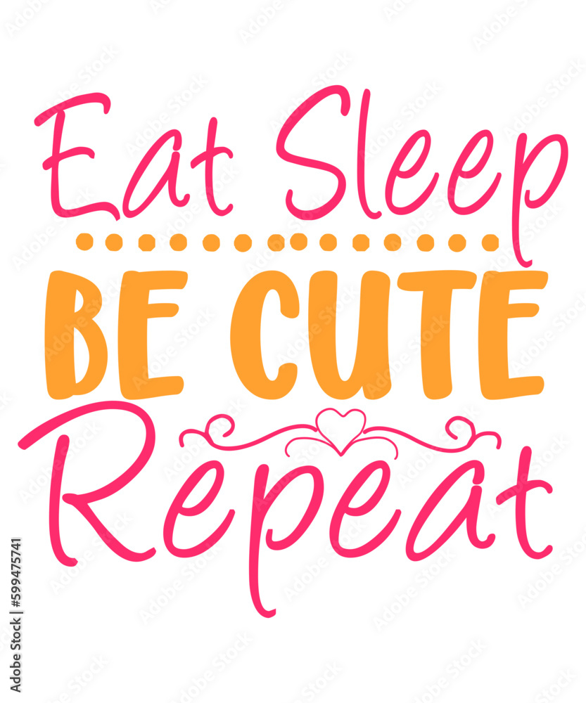 Baby typography illustration Baby typography illustration