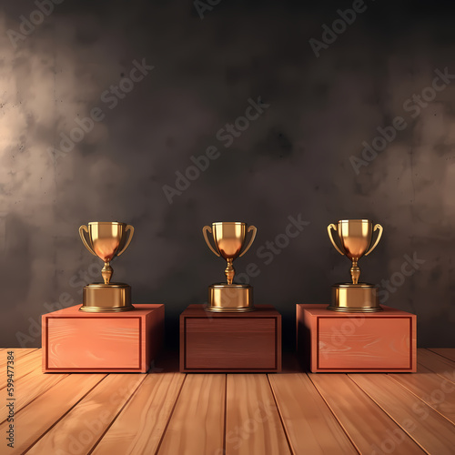 Trophies. Generative AI