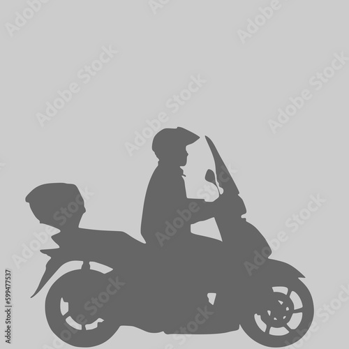 rider on the scooter - moped 