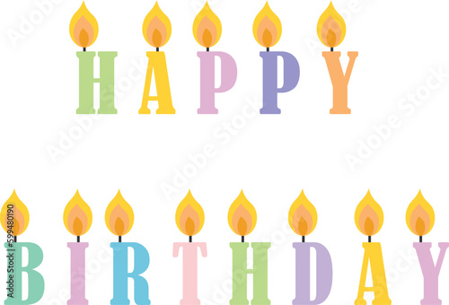 birthday candles set Vector Image © Beaut