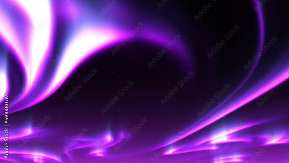 seamless loop of northern lights in the night sky