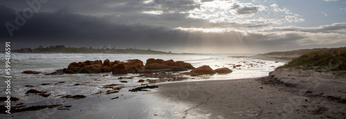 Bicheno coastline on the east coast of Tasmania, Australia