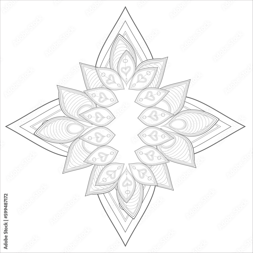 Coloring Books. Hand drawn flowers in zentangle style for t-shirt design or tattoo and coloring book Coloring Books. Hand drawn flowers in zentangle style for t-shirt design or tattoo and coloring book