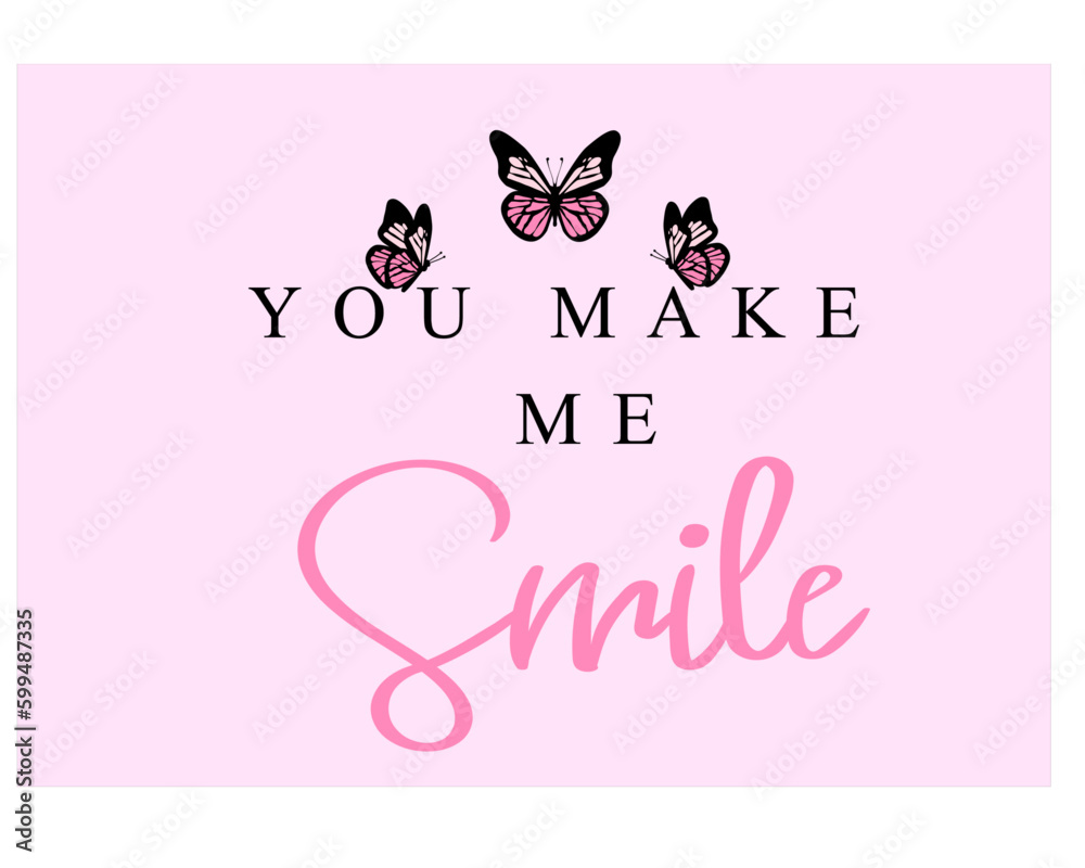 butterfly illustration and slogan vector butterfly illustration and slogan vector