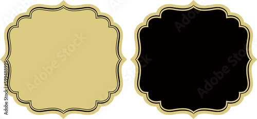 インド風の飾りフレームセット。ベクターデータ。