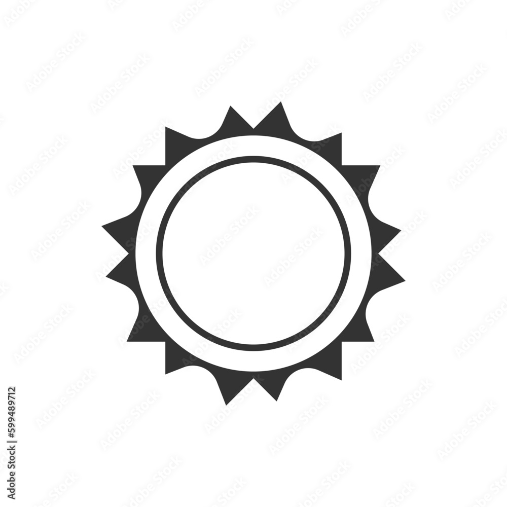 sun icon vector 