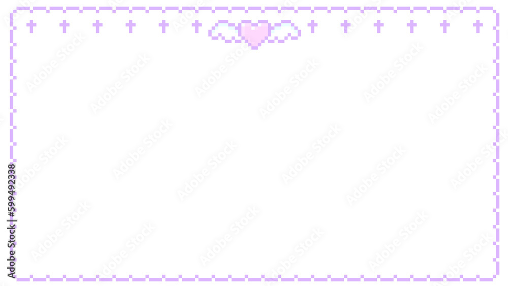 ピクセルアートなゆめかわいいフレーム♪PNG ピクセルアートなゆめかわいいフレーム♪PNG