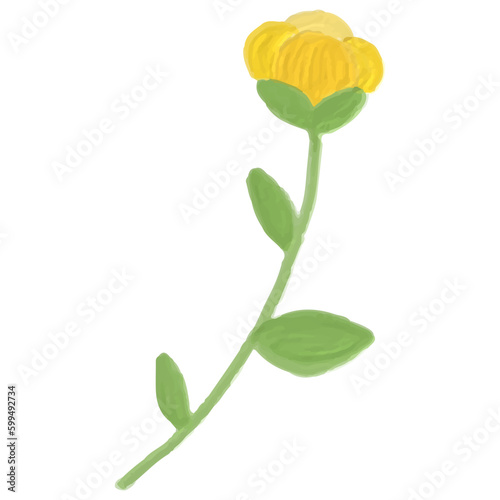 Yellow flower icon
