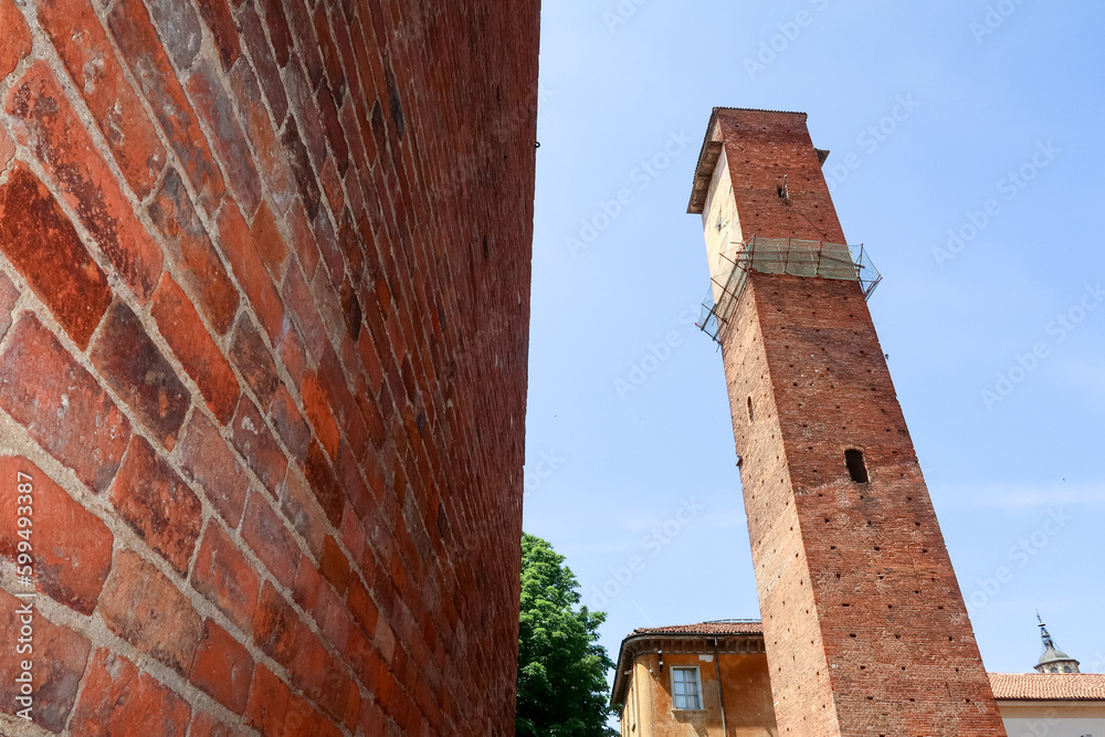 Pavia medieval towers middle ages tall ancient building architecture art