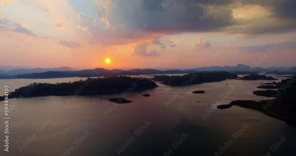 .aerial view reflection of light through the cloud in sunset at Pompee view point..amazing panoramic view of the lake..Scene of romantic beautiful sky sunset with slow moving cloud above the Lagoon. .aerial view reflection of light through the cloud in sunset at Pompee view point..amazing panoramic view of the lake..Scene of romantic beautiful sky sunset with slow moving cloud above the Lagoon.