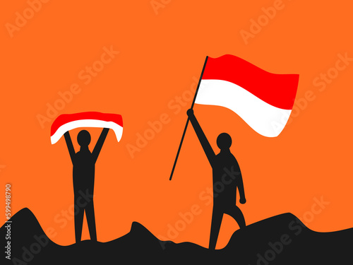 flat design national awakening day vector illustration