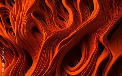 Abstract background. Orange red color. Images are created with artificial intelligence. Ai