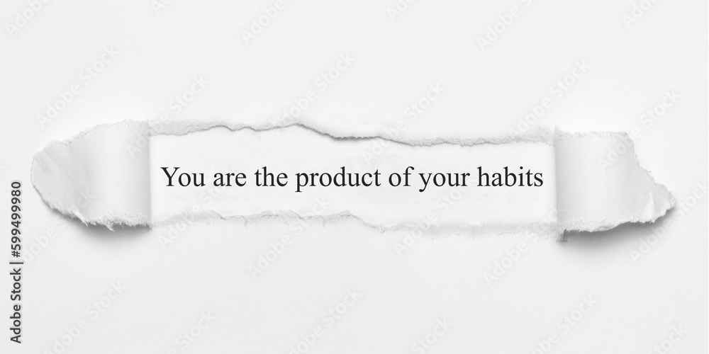 Fototapeta premium You are the product of your habits