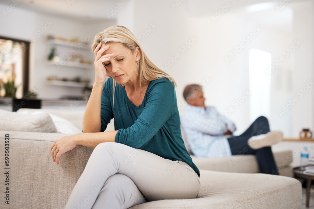 Is it really worth it. a mature woman looking despondent after having a fight with her husband at home. Is it really worth it. a mature woman looking despondent after having a fight with her husband at home.