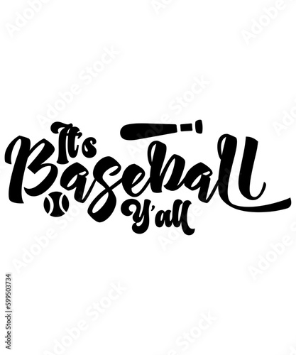 Baseball vector typography design