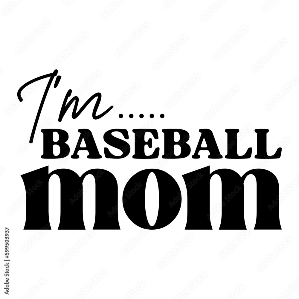 Obraz premium Baseball vector typography design