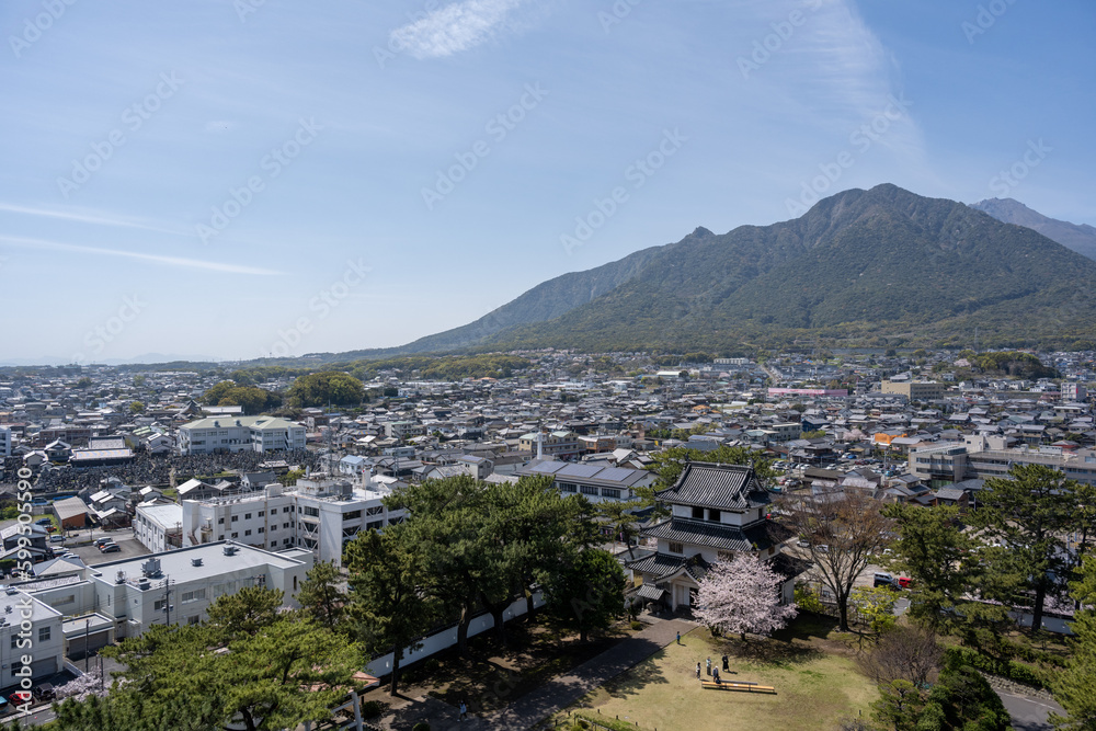Obraz premium 島原城 - 天守閣からの眺望