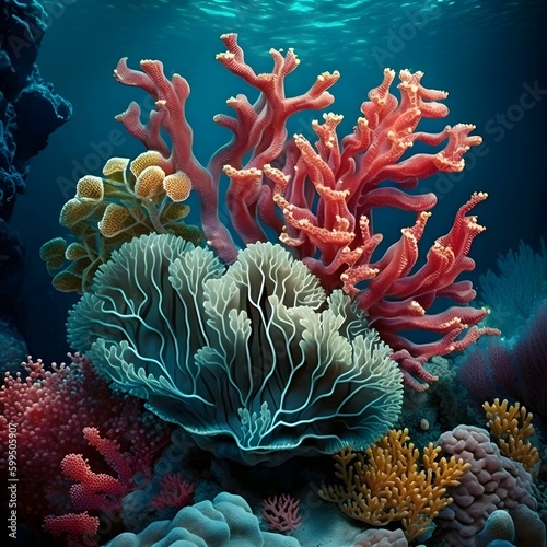 Fototapeta Naklejka Na Ścianę i Meble -  coral reef in the sea