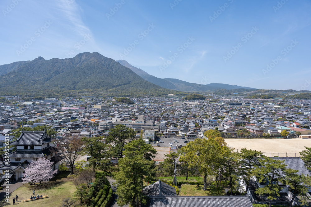 Obraz premium 島原城 - 天守閣からの眺望