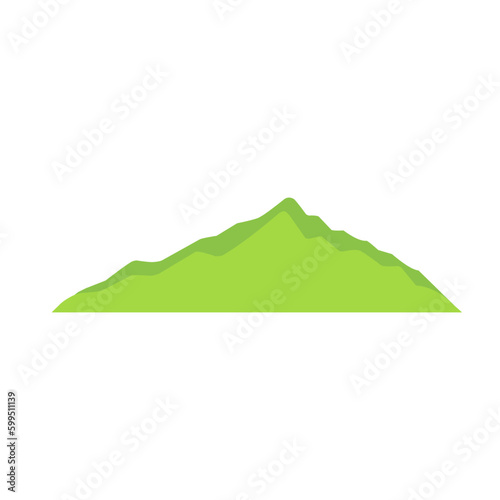 Vector Green Hills Cartoon illustration