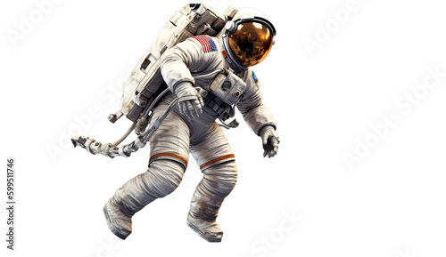 Astronaut isolated on transparent background cutout
