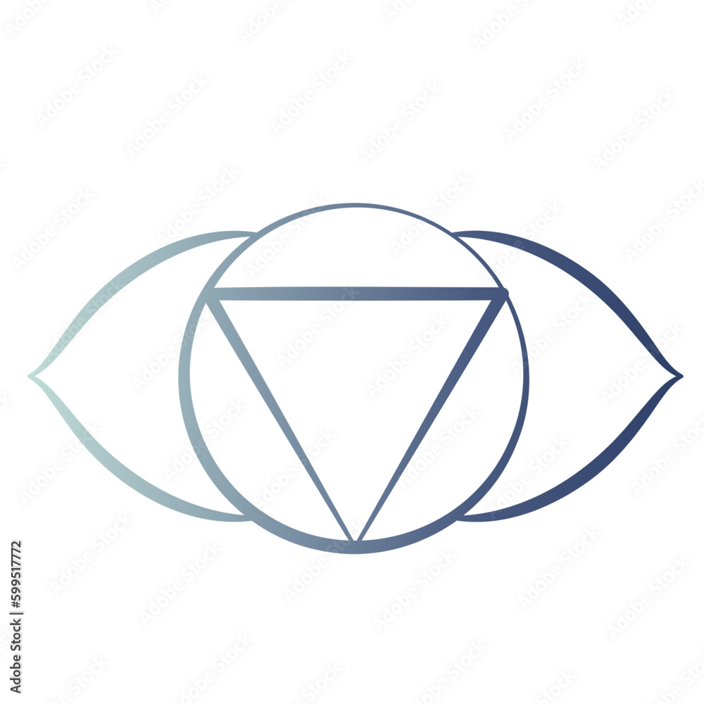 Chakra symbols gradient outline Chakra symbols gradient outline